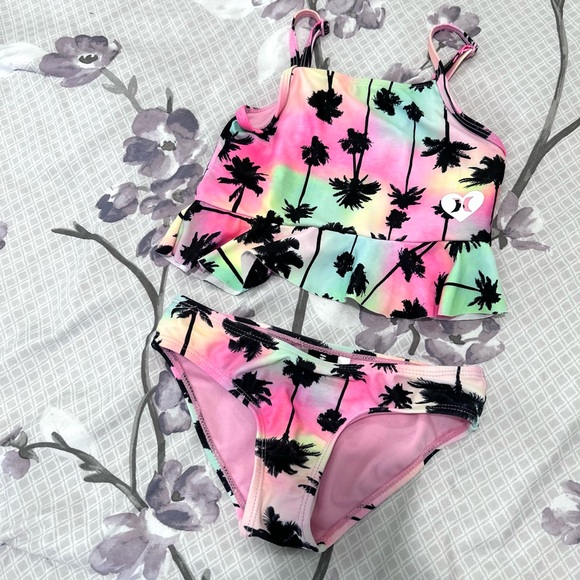 Hurley Tropical Bikini Set Girls 2pc Swimsuit - Picture 3 of 8